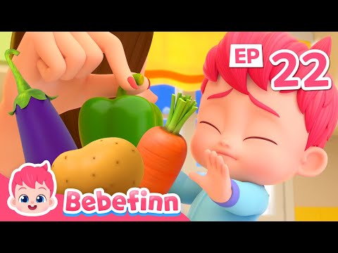 No, No, Vegetables! 🥦🥒❌ | EP22 | Bebefinn Family Healthy Habits | Nursery Rhymes & Kids Songs