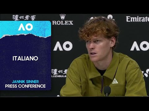 Jannik Sinner Press Conference in Italiano | Australian Open 2026 Quarterfinal