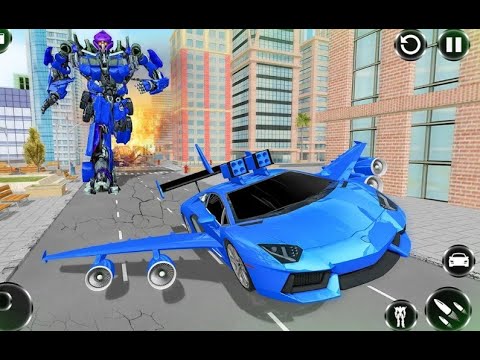 Flying Car- Super Robot Transformation Simulator android Gameplay.