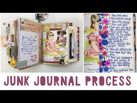 junk journal with me  process video ideas tips