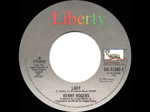 1980 HITS ARCHIVE: Lady - Kenny Rogers (a #1 record--stereo 45)