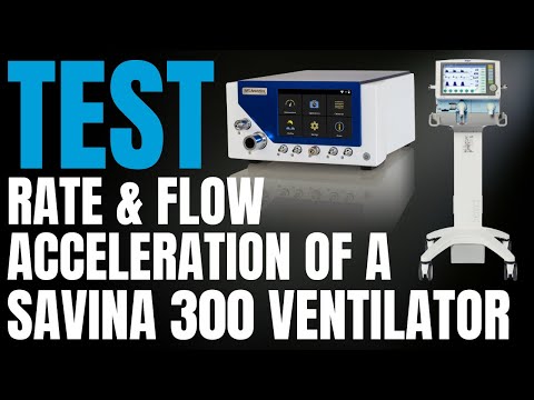 How to Test Flow ACC of a Savina 300 ventilator.