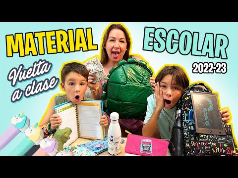 ¡Vuelta al COLE! 📚✏️ Material escolar ¡NUEVO y RECICLADO! 🌍 2022-23 //  Los familukis