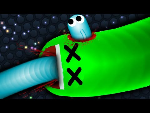 Slither.io Best Giant Snake vs Troll Snakes Epic Slitherio Gameplay