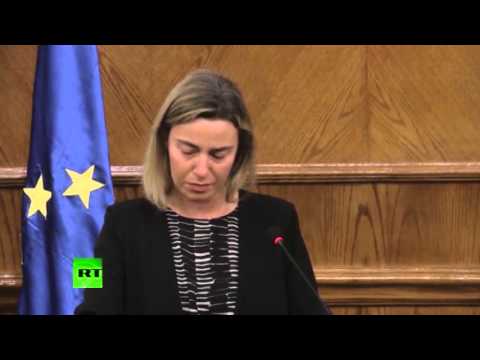 Могерини се разплака след атентатите в Брюксел