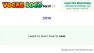 Video thumbnail for sew