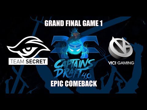 Secret vs VG [EPIC] Grand Final Captains Draft 4.0 Game 1 Highlights Dota 2