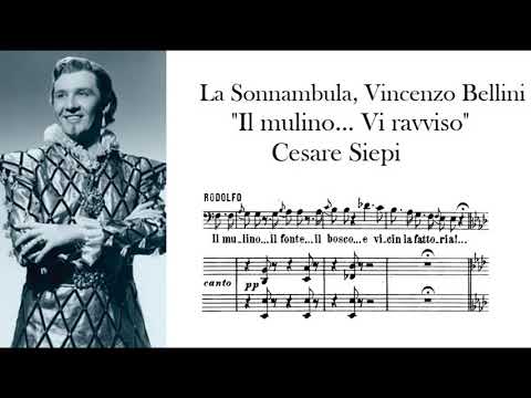 "Il molino... Vi ravviso" La Sonnambula, V. Bellini - Cesare Siepi