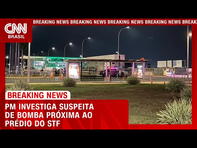 PM faz operação para apurar suspeita de bomba próxima ao prédio do STF | CNN PRIME TIME