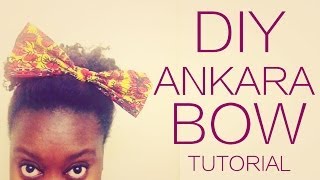 DIY NO-SEW ANKARA FABRIC BOW