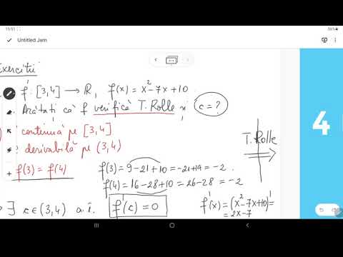 TEOREMA LUI ROLLE. INTERPRETARE GEOMETRICĂ. EXERCIȚII.
