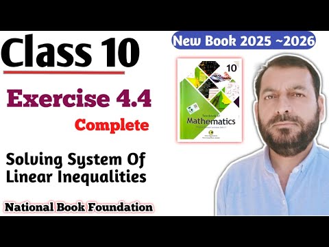 Class 10 Exercise 4.4 NBF Maths | Ex 4.4  Fbise maths 10th Solve the System of  inequality and Graph