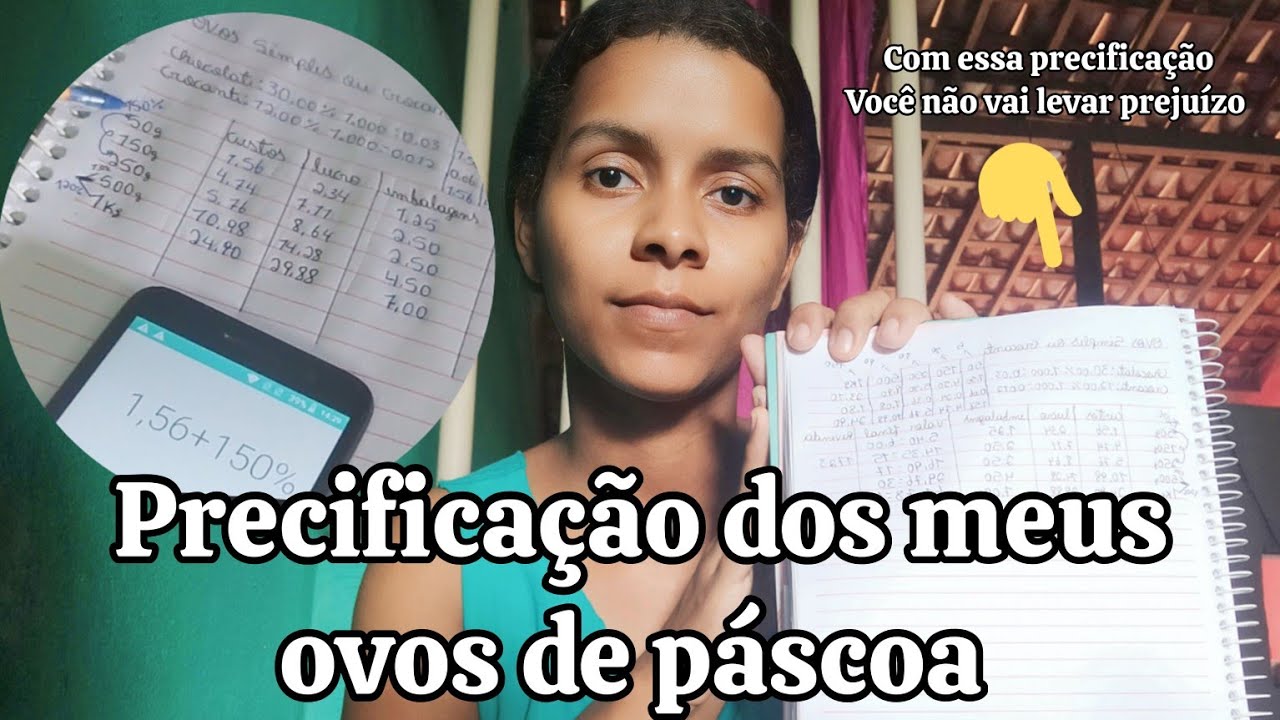 PRECIFICAÇÃO PARA OVOS DE PÁSCOA SIMPLES COMO EU FAÇO