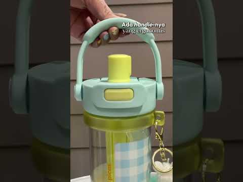 Gambar Picas Dopamine Dolly Botol Minum Plastik 900 ml - Biru/Kuning