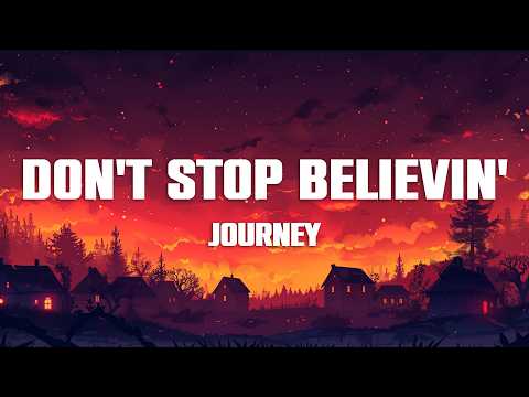 Journey - Don't Stop Believin' (Lyrics)