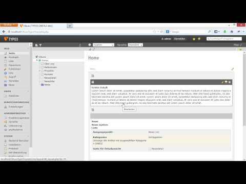 Inhalte pflegen in TYPO3 CMS  Tutorial: Erste Anmeldung und Module |video2brain.com