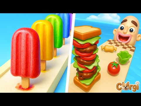 Popsicle Stack VS Sandwich Runner - All Levels Satisfying Walkthrough Gameplay Part 1