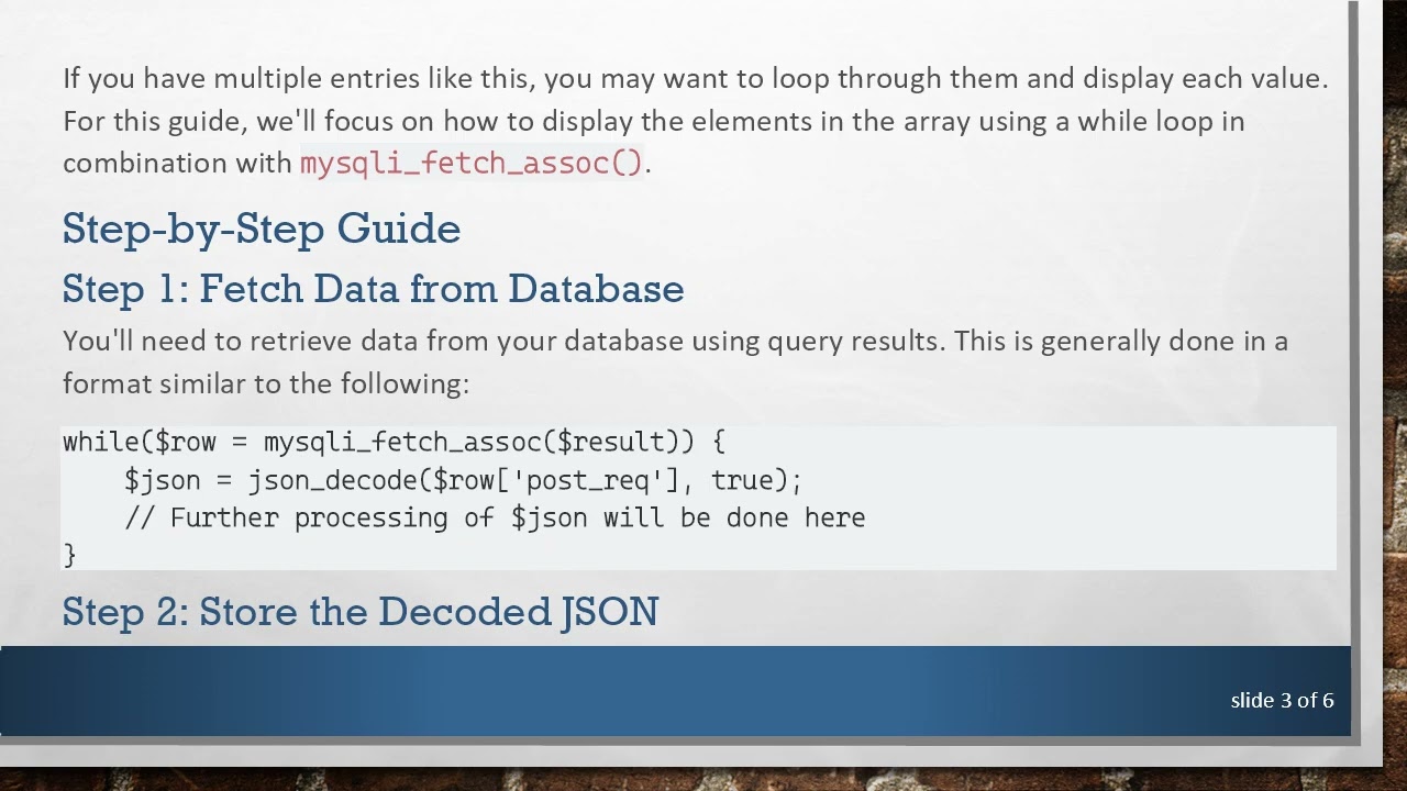 How to Echo a JSON-Decode Array in PHP