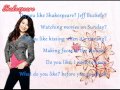 Miranda Cosgrove - Shakespeare Karaoke (Lyrics ...
