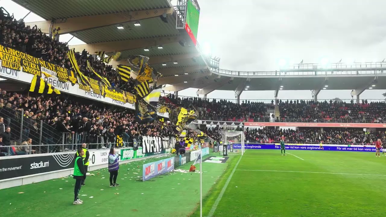 Öster - AIK sista minuten och firandet efter vinsten