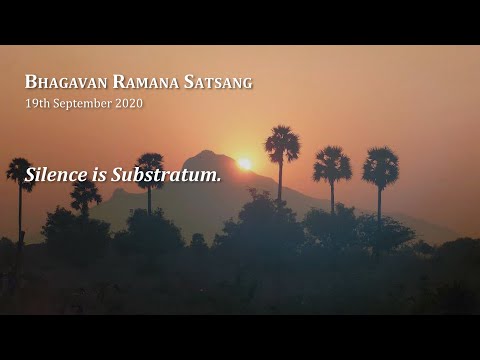 120. Non Duality Satsang - Silence is the Substratum.
