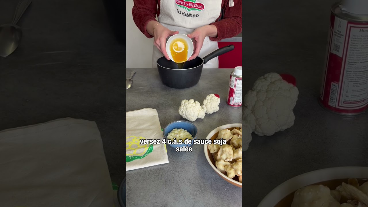 Recette de chou-fleur caramélisé sauce asiatique