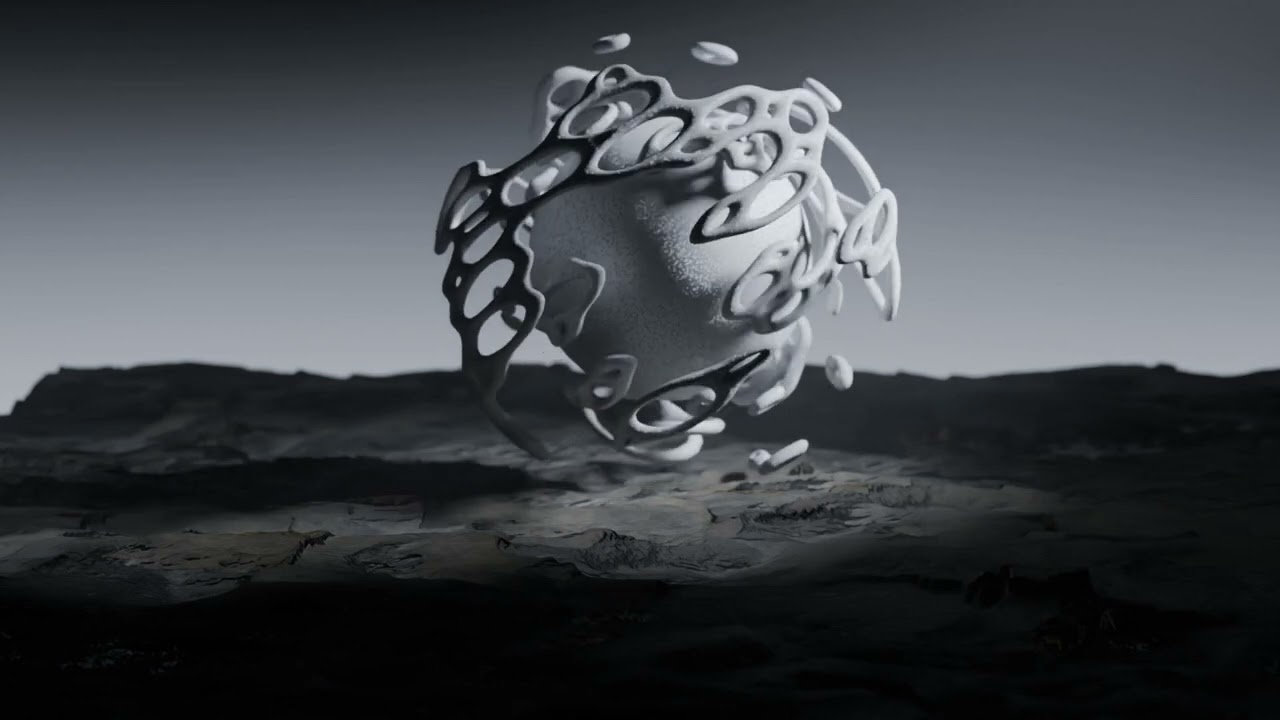 Stilisierte Alien-Landschaftsanimation 3D Modell