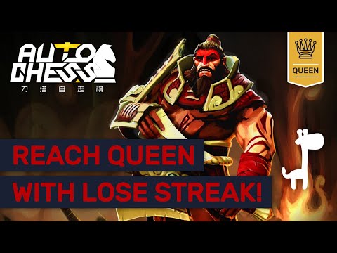 MASTER LOSING STREAKS TO QUEEN! Dota Auto Chess AGGRESSIVE HUNTERS! Video