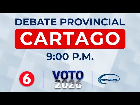 Debate provincial: Cartago #Voto2026