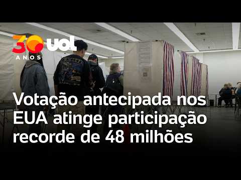 Eleições nos EUA superam recorde de votação antecipada, com 48 milhões de votos no ‘midterms’