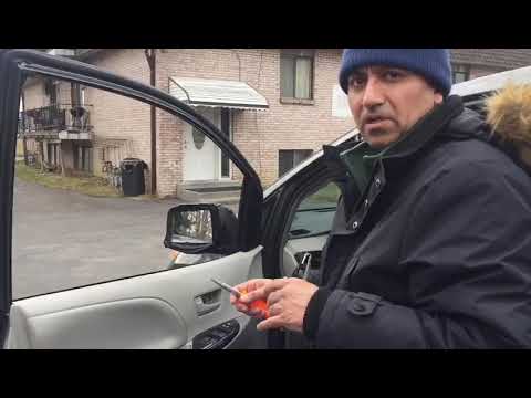 Toyota sienna 2011 driver side mirror change