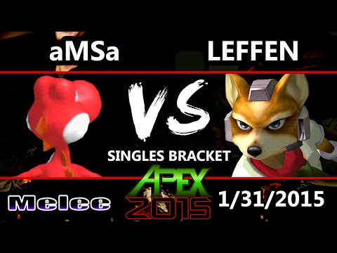 Apex 2015 - Leffen (Fox) Vs. aMSa (Yoshi) - Winners Round 2 - SSBM