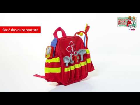 Видео обзор Дитячий ігровий рюкзак лікаря з аксесуарами, Klein