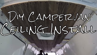 Installing Campervan Ceilings 🚐 | DIY Campervan Build
