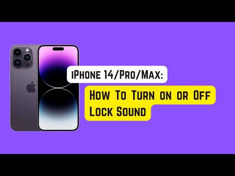 How To Turn On/Off Lock Sound on iPhone 14 Pro/Max