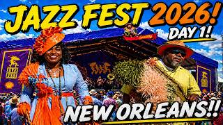 New Orleans Jazz Fest 2026 Day 1! All The Highlights! Feat: Music, Second Lines, & and BEST FOOD! #neworleans #jazz #festival gameplay video by alucas, 65:31 duration