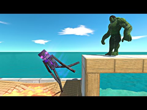 Goro Hulk Pushes Creppy Monsters into the Lava Trap - Animal Revolt Battle Simulator