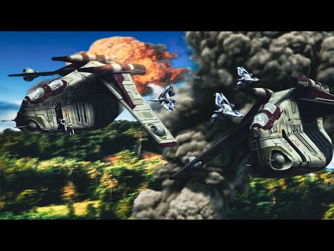 Joint 187th & 332nd Clone LAAT Gunship Invasion! - ARMA 3: Star Wars Operation