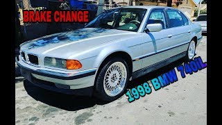 How to replace BMW front brake change e38 e39