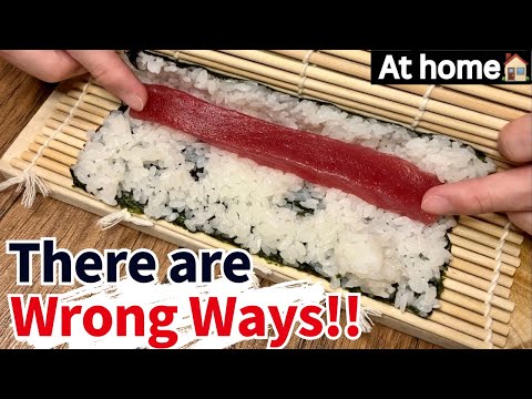 How to make Sushi rolls for beginners and Craftsmanship Point  | Hosomaki