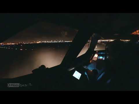 Pilotseye.tv - Swiss Airbus A330 Miami Night Departure