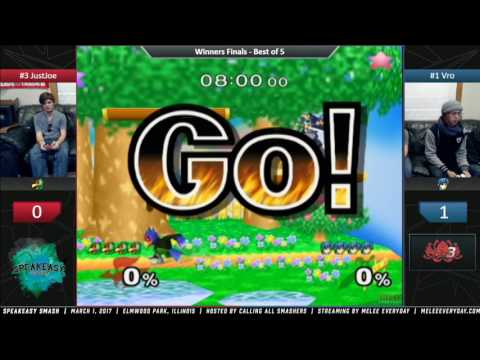Speakeasy Smash [3/1/17] - ME | Vro (Marth) vs. JustJoe (Falco) - SSBM - Winners Finals