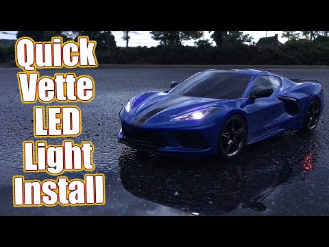 Light It Up! Traxxas Corvette Stingray RC Car LED Light Install | RC Driver