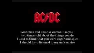 ac dc - Kicked In The Teeth (Lyrics)