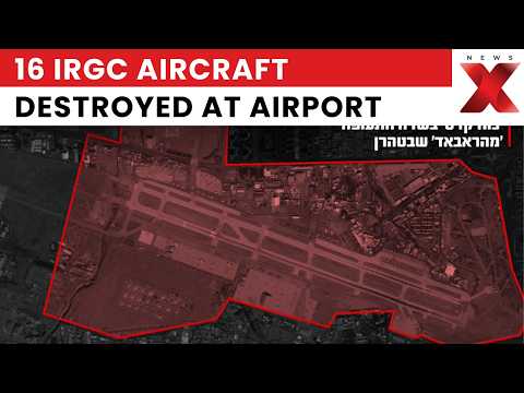 Israel Strikes Iran! 16 Quds Force Aircraft Destroyed At Mehrabad Airport