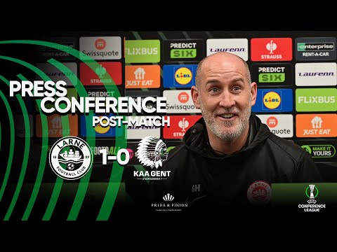 POST-MATCH PRESS CONFERENCE | Larne 1-0 KAA Gent