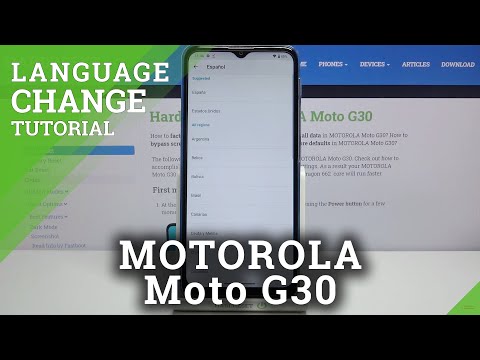 How to Change Language in Motorola Moto G30 - Manage System Language Settings