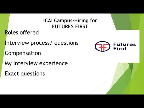 Futures first test| Interview Question & asked| ICAI campus | #futuresfirst #futurefirst #ca #cajobs