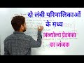 दो लंबी परिनालिकाओं के मध्य अन्योन्य �