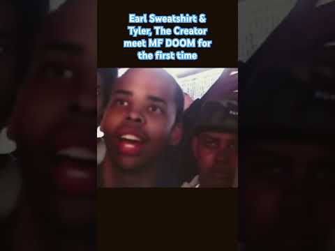Earl Sweatshirt & Tyler, The Creator meet MF DOOM for the first time 💙🤎🤍 #rap #music #hiphop
